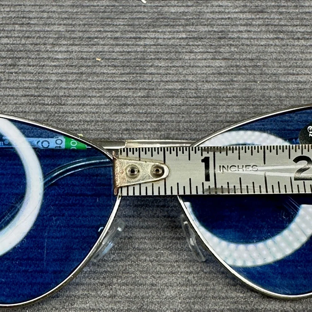 AJ Morgan Silver Cat Eye Sunglasses Blue Tint Lens UV 400 Retro 88472